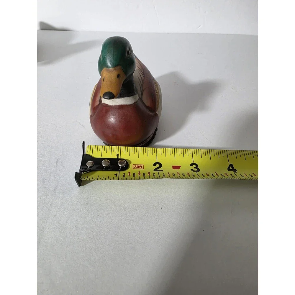 Vintage Mallard Duck Clothes Brush Figurine Hand Painted Ceramic Lint Remover 4